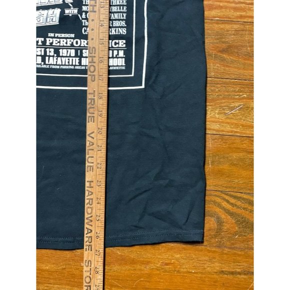 Johnny Cash Concert Announcement T-Shirt Patton Field Lafayette Black Sz CH/P/S - Picture 7 of 7